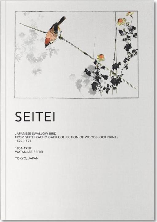 Actual product image Juniqe Seitei - Japanese Swallow Bird - Japanese Inspired (A5, Plain)