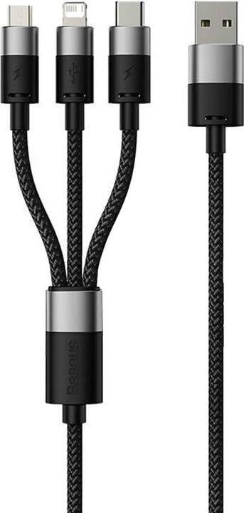 Produktbild Baseus 3 in 1 USB Ladekabel (0.60 m, USB 3.0, 20 W)
