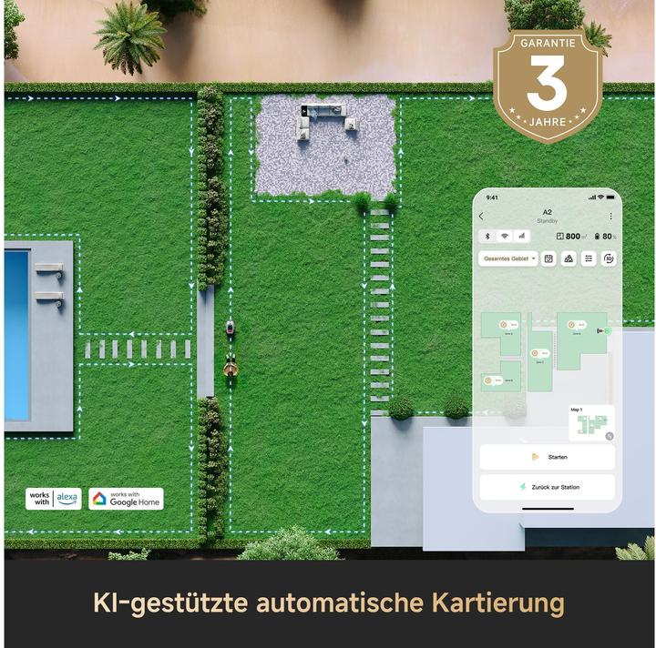 Image du produit Dreame A2 (3000 m², Sans câble périphérique)