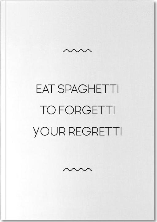 Image du produit Juniqe Eat Spaghetti - Noir & blanc (A5, Pointillés, Couverture rigide)