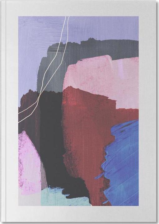 Actual product image Juniqe Abstract Brush Strokes 53 - Flowers (A5, Plain)