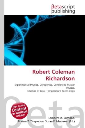 Produktbild Robert Coleman Richardson (Lambert M. Surhone, Miriam T. Timpledon, Susan F. Marseken, 2010)