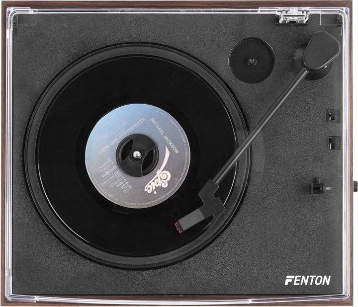 Actual product image Fenton Record Player with Bluetooth RP170D Brown (Manual)