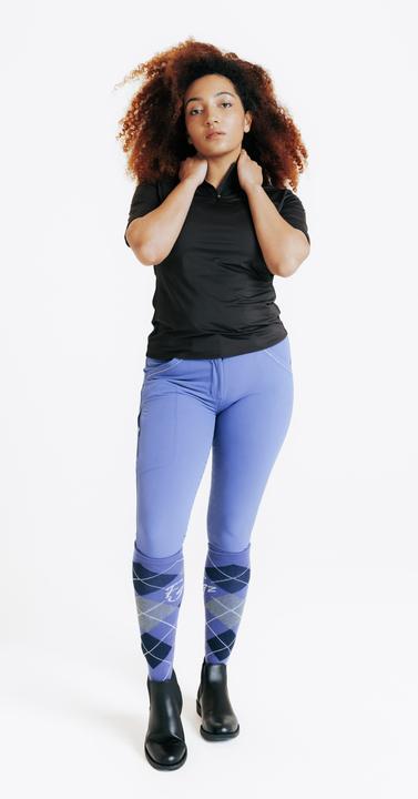 Image du produit Fouganza Pantalon équitation full grip femme - 900 bleu comète (XL)