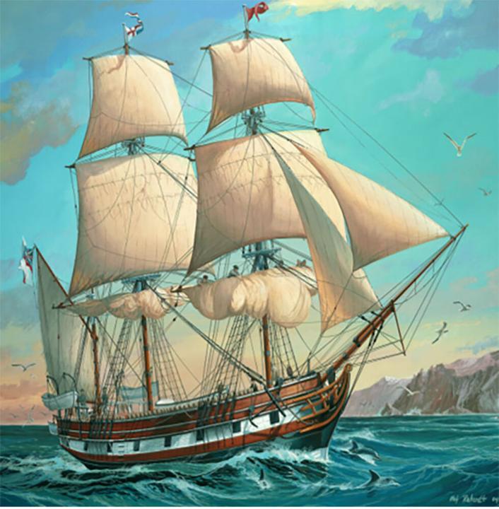Actual product image Revell H.M.S. Beagle