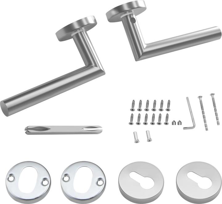 Produktbild Intirilife Türklinken Set mit Schrauben (Türgriff)
