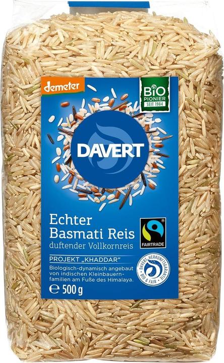 Produktbild Davert Echter Basmati Reis duftend Fairtrade (500 g)