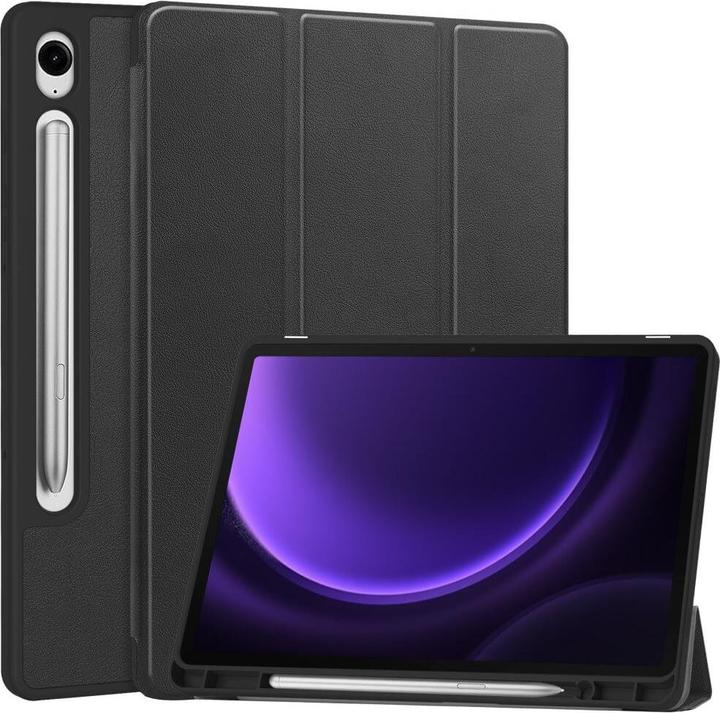 Actual product image Cover-Discount Galaxy Tab S9 / S9 FE - Smart Case silicone black (Galaxy Tab S9, Galaxy Tab S9 FE)