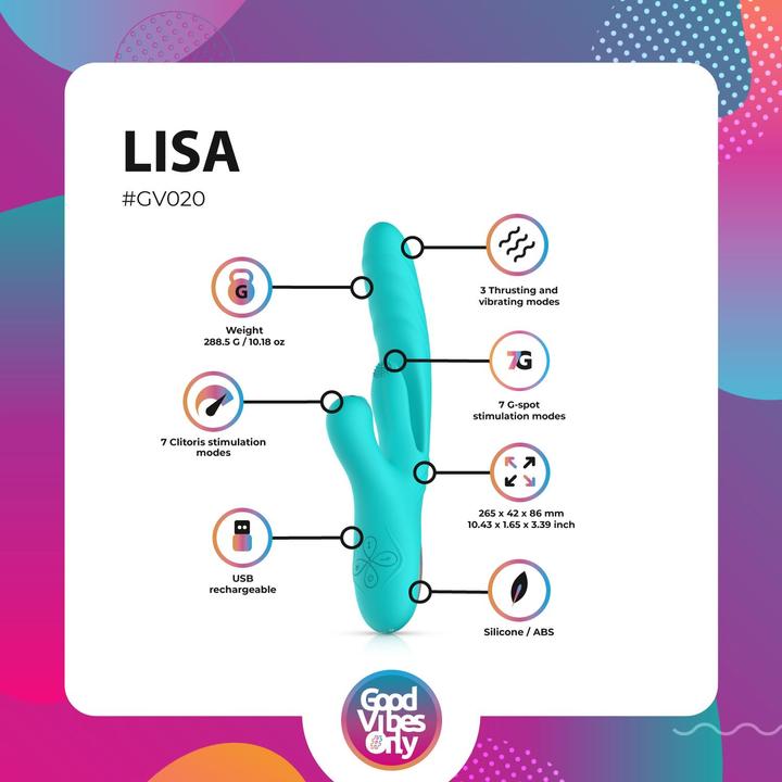 Immagine prodotto Good Vibes Only Lisa - Vibratore con Stimolatore del Punto G