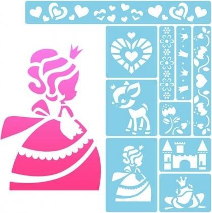 Actual product image Avenue Mandarine Stencil Mini 15.4 x 25.7 cm, Fairy Tale