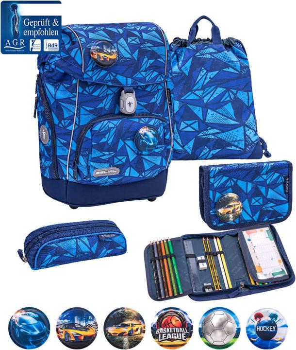 Belmil COMFY Plus Schulrucksack-Set glacier (16 l)