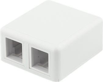Produktbild Deltaco Surface mount box for Keystone 2 ports white (Keystone Modulhalter)