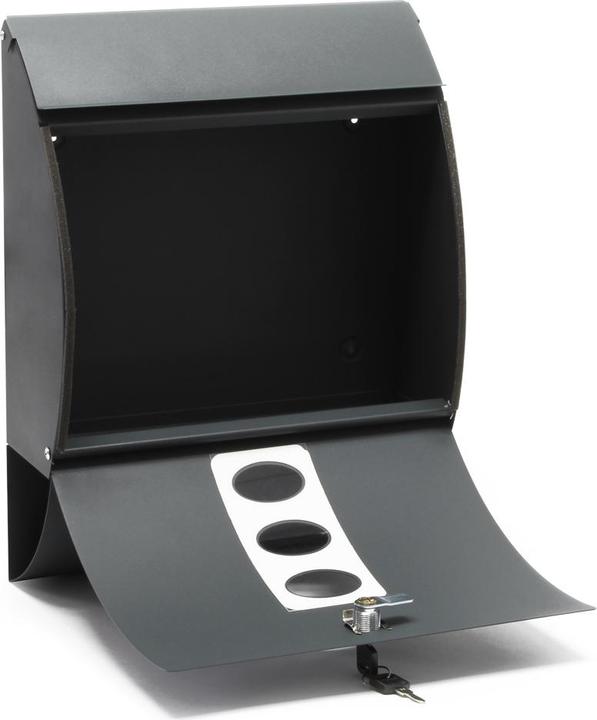 Produktbild Wiltec Briefkasten V18 Anthrazit pulverbeschichtet mit Ständer Standbriefkasten
