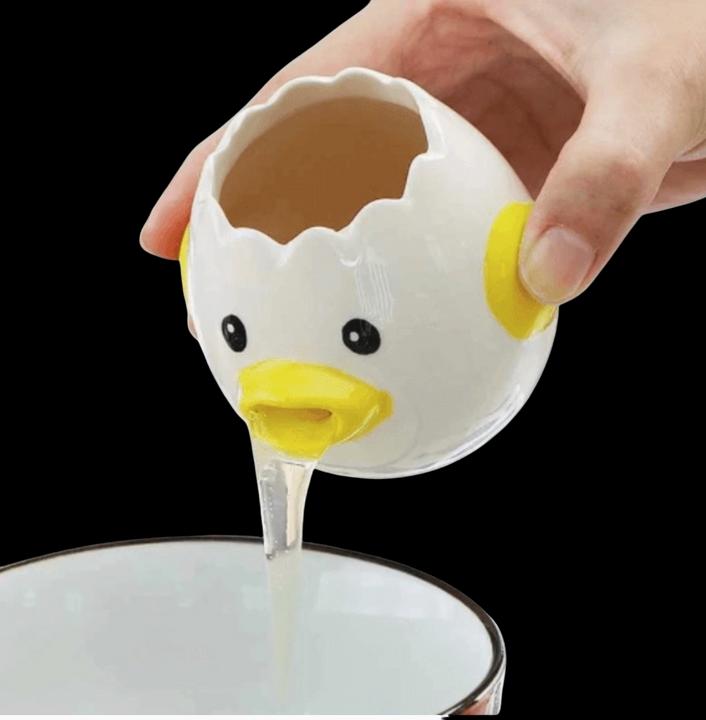 Immagine prodotto Homerely Separatore di tuorli e albumi in ceramica Giallo
