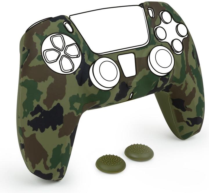 Actual product image Nacon Gaming Controller Silicon Glove (camo green/incl. 2 Thumb Grips) (PS5)
