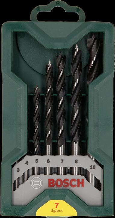 Actual product image Bosch Zubehör Wood twist drill set 7 pieces (8 mm, 10 mm, 4 mm, 3 mm, 5 mm, 6 mm, 7 mm)