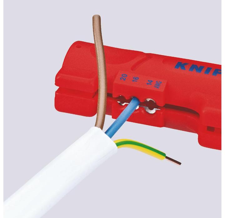 Image du produit Knipex Outil à dégainer pour câbles plats et ronds (125 mm)