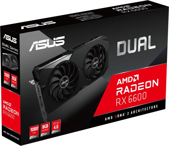 Actual product image ASUS Radeon RX 6600 Dual (8 GB)