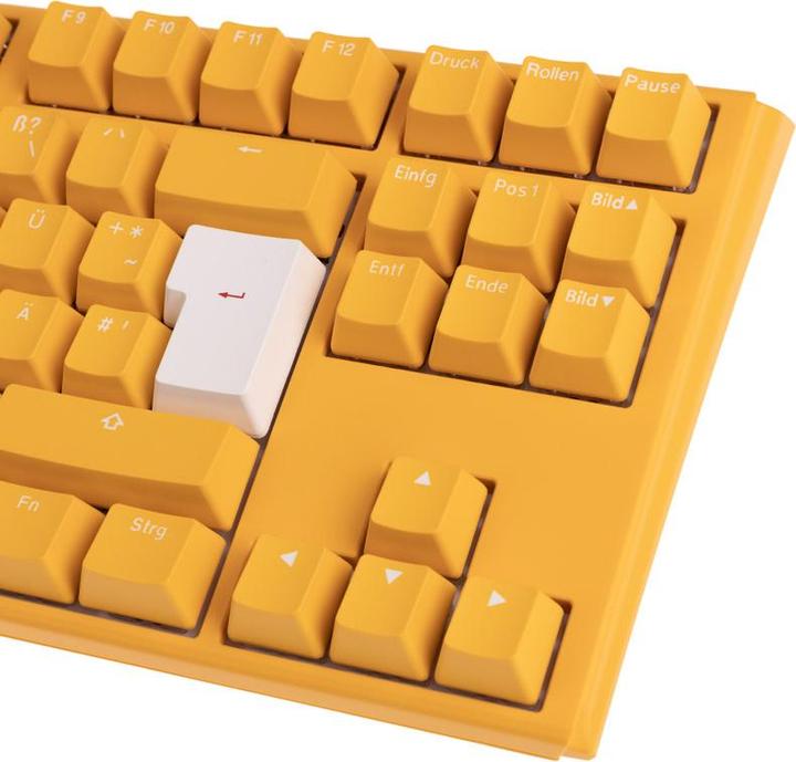 Produktbild Ducky One 3 Yellow TKL gaming keyboard, RGB LED - MX-Clear (DE, Kabelgebunden)
