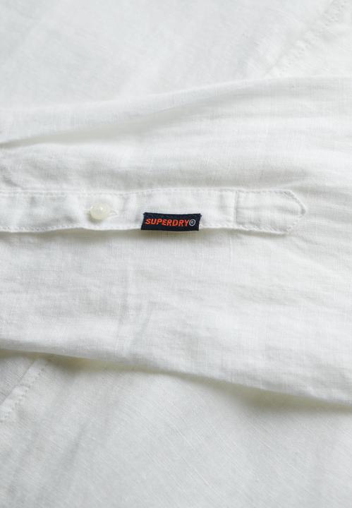 Image du produit Superdry VACATION L/S LINEN SHIRT Heren Overhemd (S)