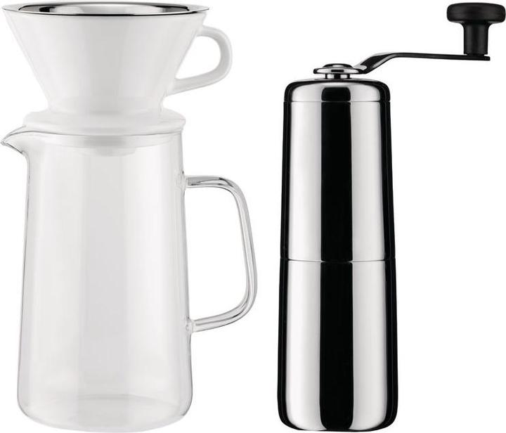 Alessi Caffè lento da macinacaffè caraffa portafiltro e filtro