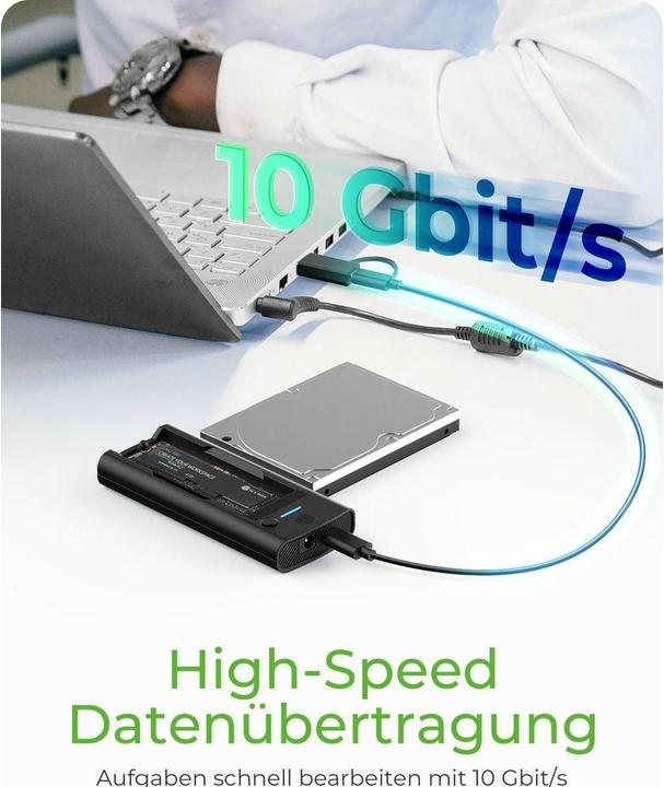 Produktbild Icy Box DockingStation für NVMe M.2 SSD & SATA Laufwerke IB-180MS-C31