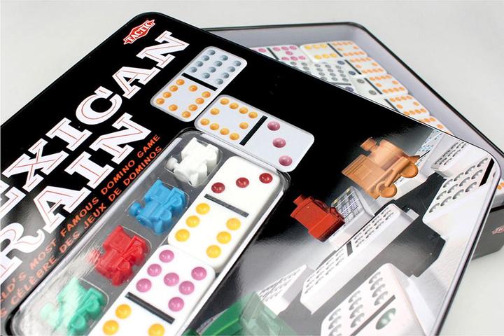 Actual product image Tactic Mexican Train Tin Box (English, German, French, Italian)