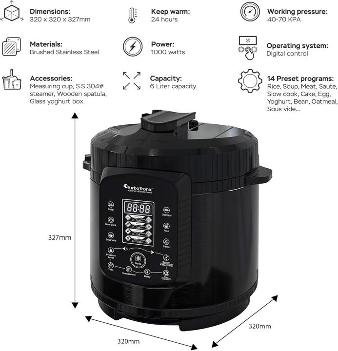 Image du produit TurboTronic By Z-Line TurboChef Pot Schnellkochtopf