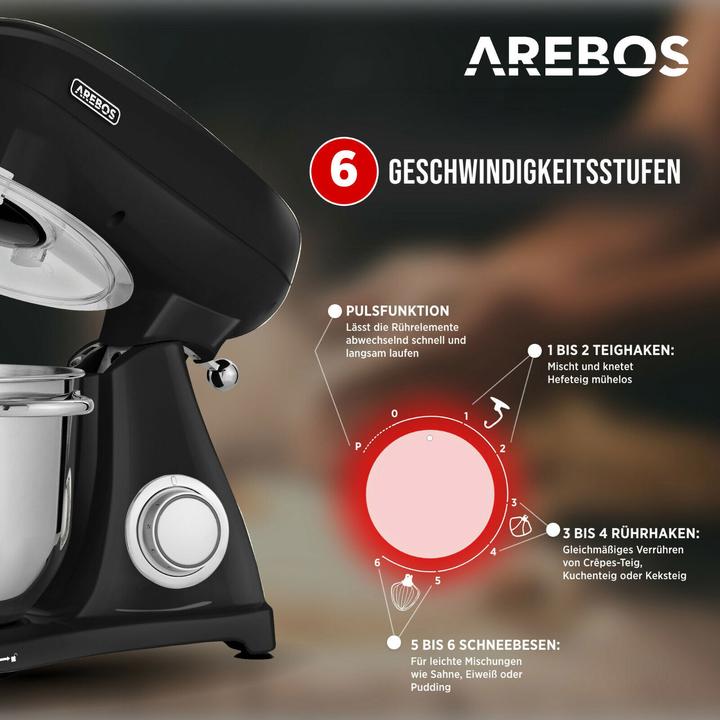 Produktbild Arebos Küchenmaschine (1800 W)