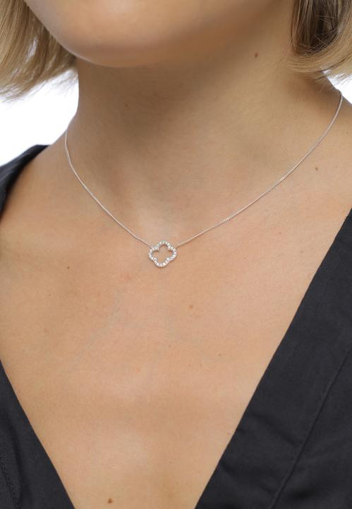 Image du produit Elli Trèfle à quatre feuilles (Argent sterling 925, Zircone, 40 cm)