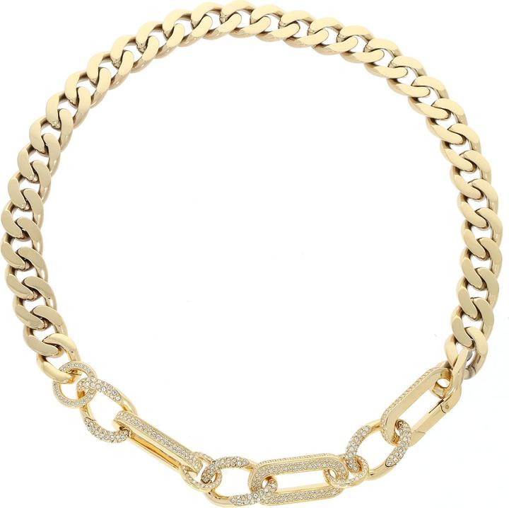 Swarovski Dextera Statement Halskette Gold S (Swarovski Metall, 42 cm)