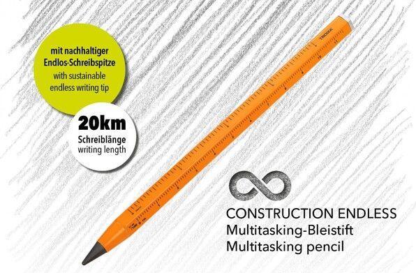 Produktbild Troika CONSTRUCTION ENDLESS Bleistift Endlos-Schreibspitze, orange (HB)