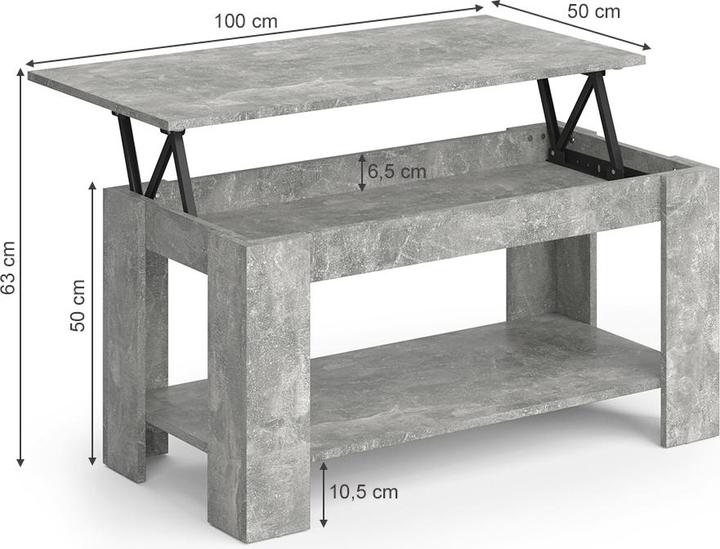 Actual product image Vicco Lorenz (100 x 50 x 50 cm)