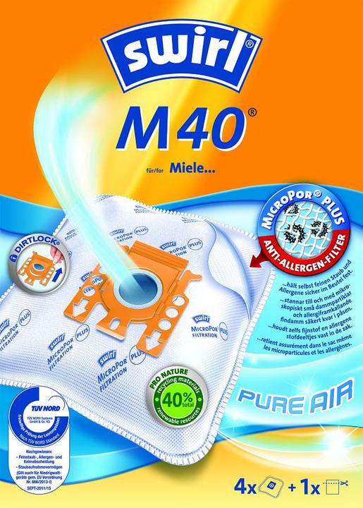 Produktbild Swirl M40 Universal Dust bag (4 x)