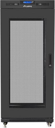 Immagine prodotto Lanberg MOBILE DA INCASSO RACK STAND 19" 27HE 600X600 NERO FORATO PORTA LCD (TARIFFA FLAT) V2 (27 HE, Rack da 19 pollici)