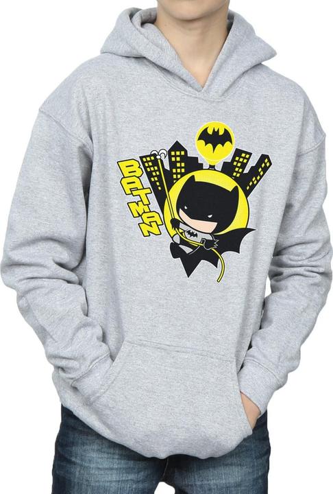 Actual product image Boys Chibi Batman Swinging Hoodie (152, 158)