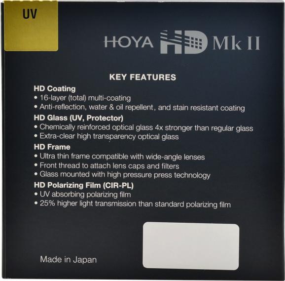 Immagine prodotto Hoya HD Mk II UV Filter (62 mm, Filtro UV, 62 mm)