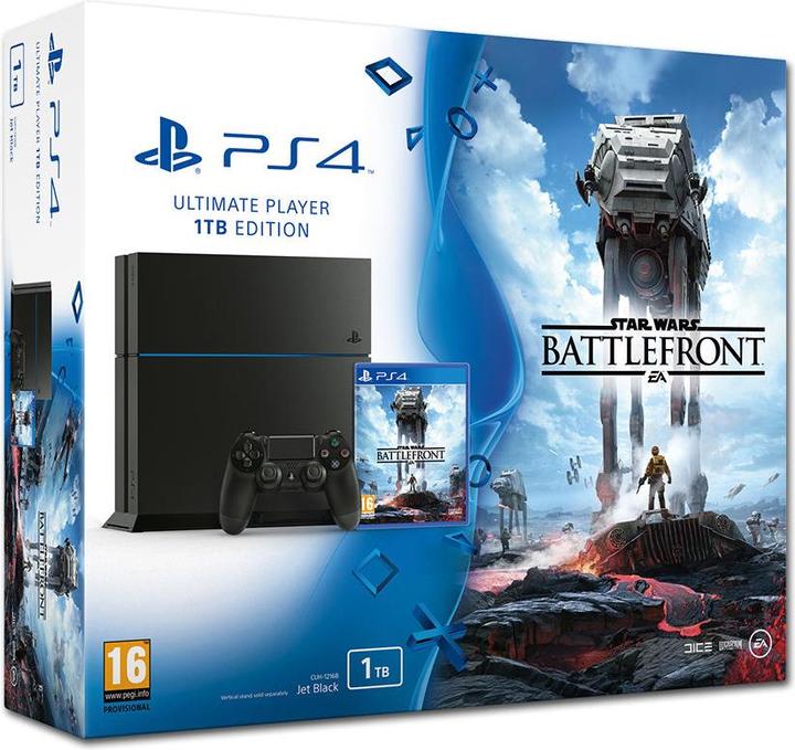 Sony Playstation 4, 1TB inkl. Star Wars Battlefront