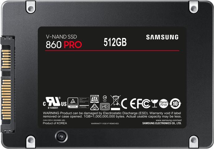 Actual product image Samsung 860 Pro (512 GB, 2.5")