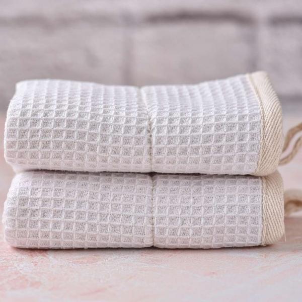 Actual product image Jungle Culture Reusable dishcloths - white - 100% organic sisal/cotton cloth