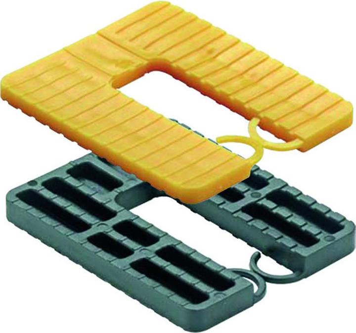 Immagine prodotto Roto GLUSKE Piastra distanziatrice Euroklick con ganci di chiusura 65 x 52,5 x 8 mm, grigio, 500 pezzi. (500 pz.)