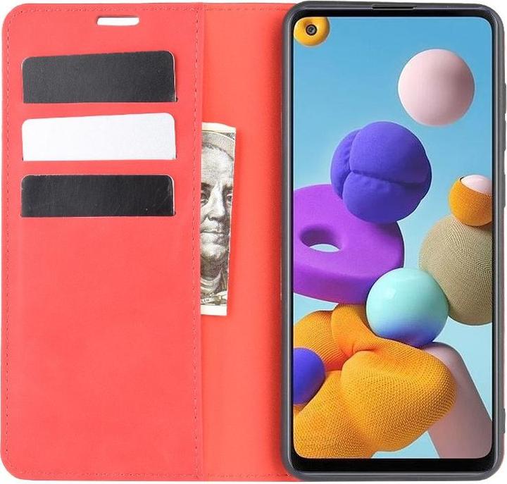Actual product image Cover-Discount Galaxy A21s - Stand Flip Case Cover red (Samsung Galaxy A21s)