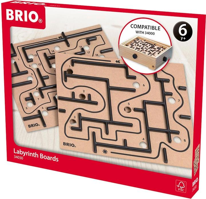 Actual product image Brio Labyrinth spare plates (German, English, Italian)