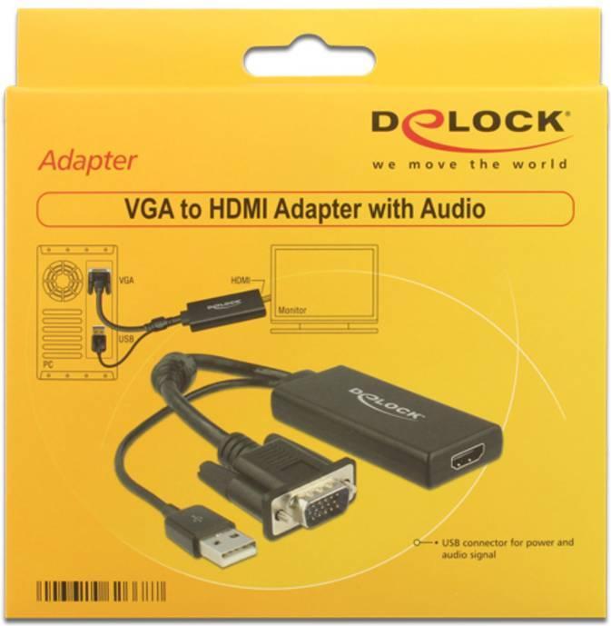 Actual product image Delock VGA on (HDMI, 25 cm)