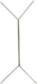 Produktbild Elba Doppelheftzunge aus Metall, messingfarben lackiert (B)5 x (T)160 x (H)1 mm
