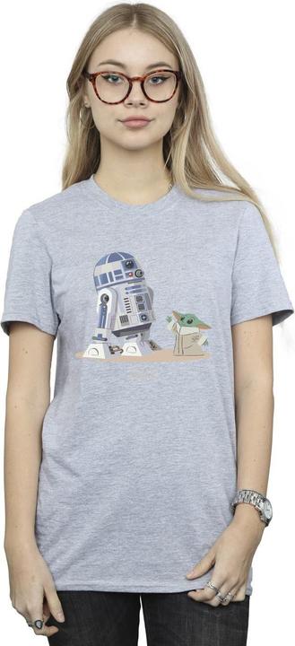 Produktbild Star Wars The Mandalorian R2D2 And Grogu TShirt (XXL)
