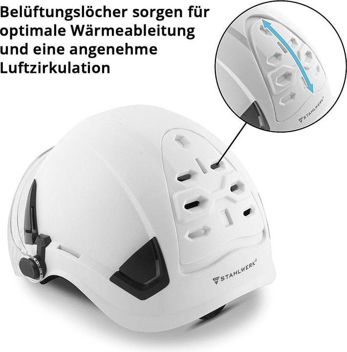 Produktbild Stahlwerk Schutzhelm SVH-100 ST mit Visier EN397 EN166 Forsthelm (53 - 64 cm)