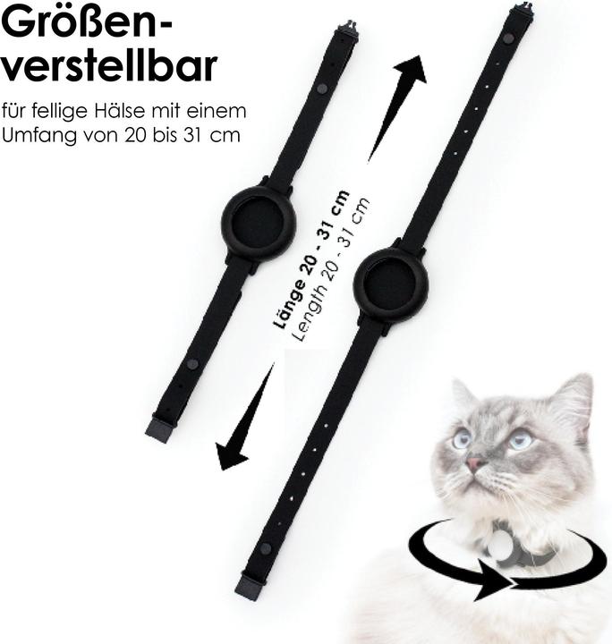 Actual product image LucyBalu NEMO AirTag Katzenhalsband (Silikon) (One size, Cat, General)