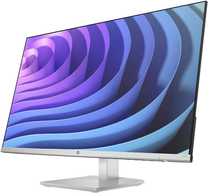 Actual product image HP M27h FHD Monitor 68,58cm 27inch IPS 1920x1080 16:9 300cd/m2 5ms VGA 2xHDMI Black/Silver (P) (1920 x 1080 pixels, 27")