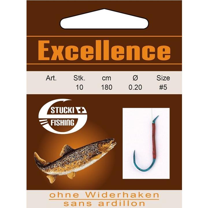 Immagine prodotto Stucki Fishing Excellence ha incollato ami senza ardiglione, 180 cm